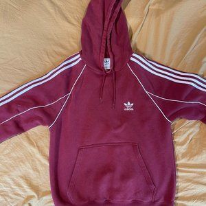 Maroon Adidas Hoodie | Adult Medium
